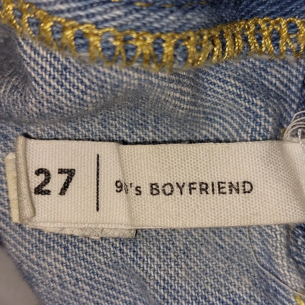 Pacsun Women's Eco Two-Tone '90s Baggy Boyfriend Jeans Sz 27 Light & Medium Wash - Picture 13 of 14